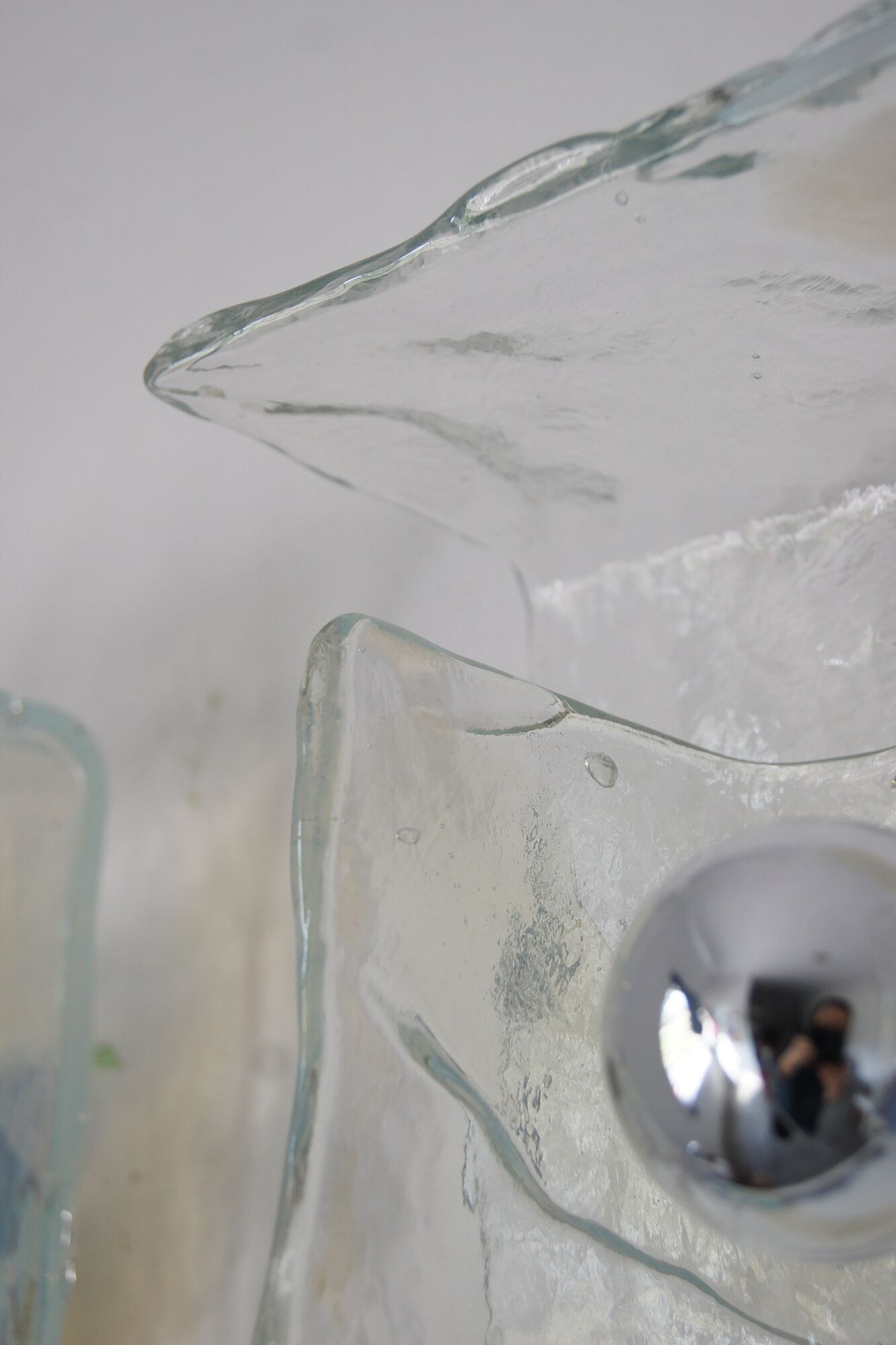 Italian Murano Glass Wall Lamps by Carlo Nason for Mazzega, 1970s, Set of 2