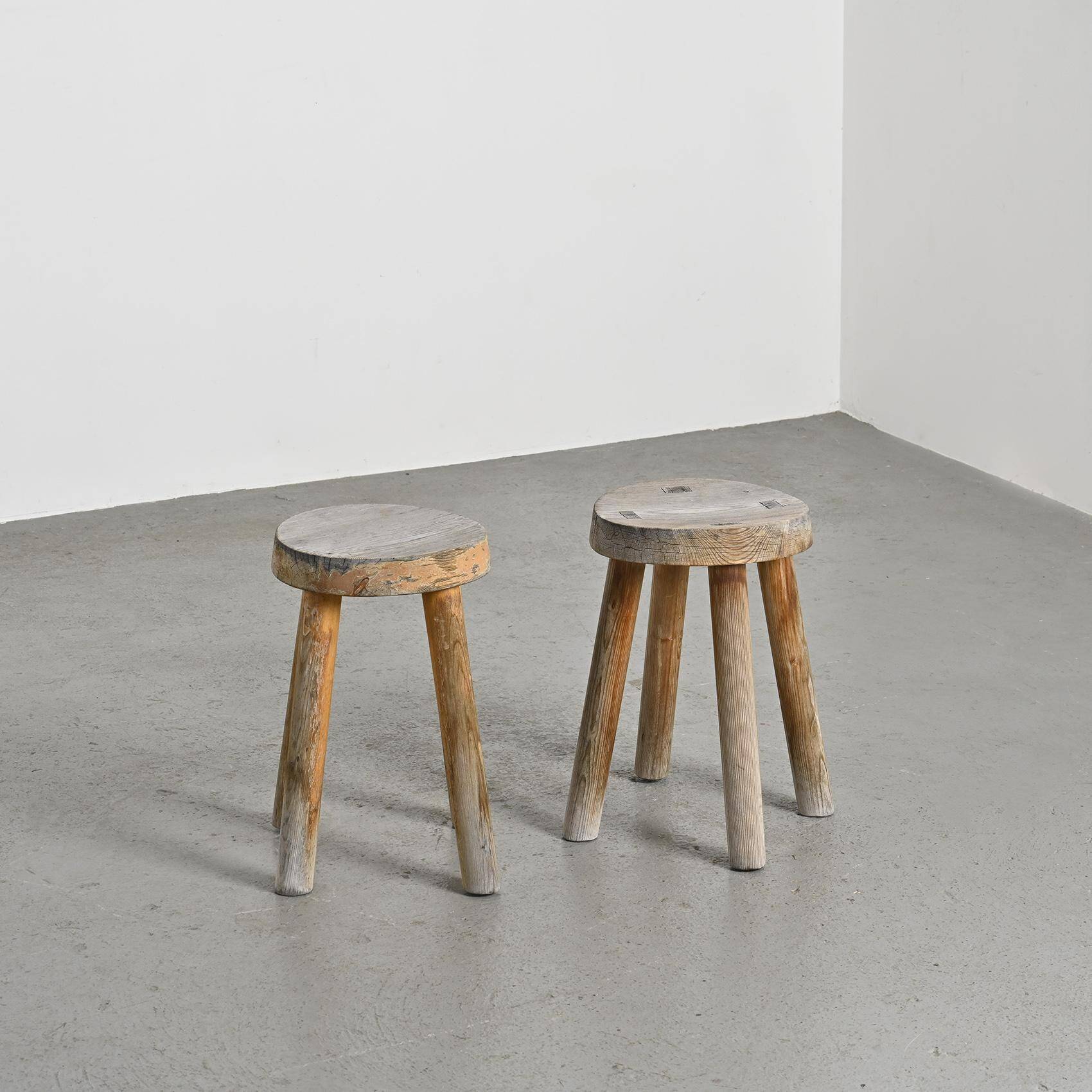 Tabouret par Charlotte Perriand pour les Arcs 1600, vers 1965