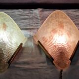 Pair of art deco style wall lights