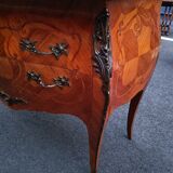 Chest of drawers marquetry marble top