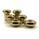 6 small brass candlesticks • Landskrona Mässing • Sweden • Circa 1978