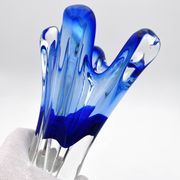 Lot vase and bowl - Josef Hospodka Chribska - Blue Sommerso - 1960