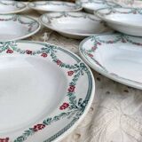Moulin des Loups soup plates with garlands