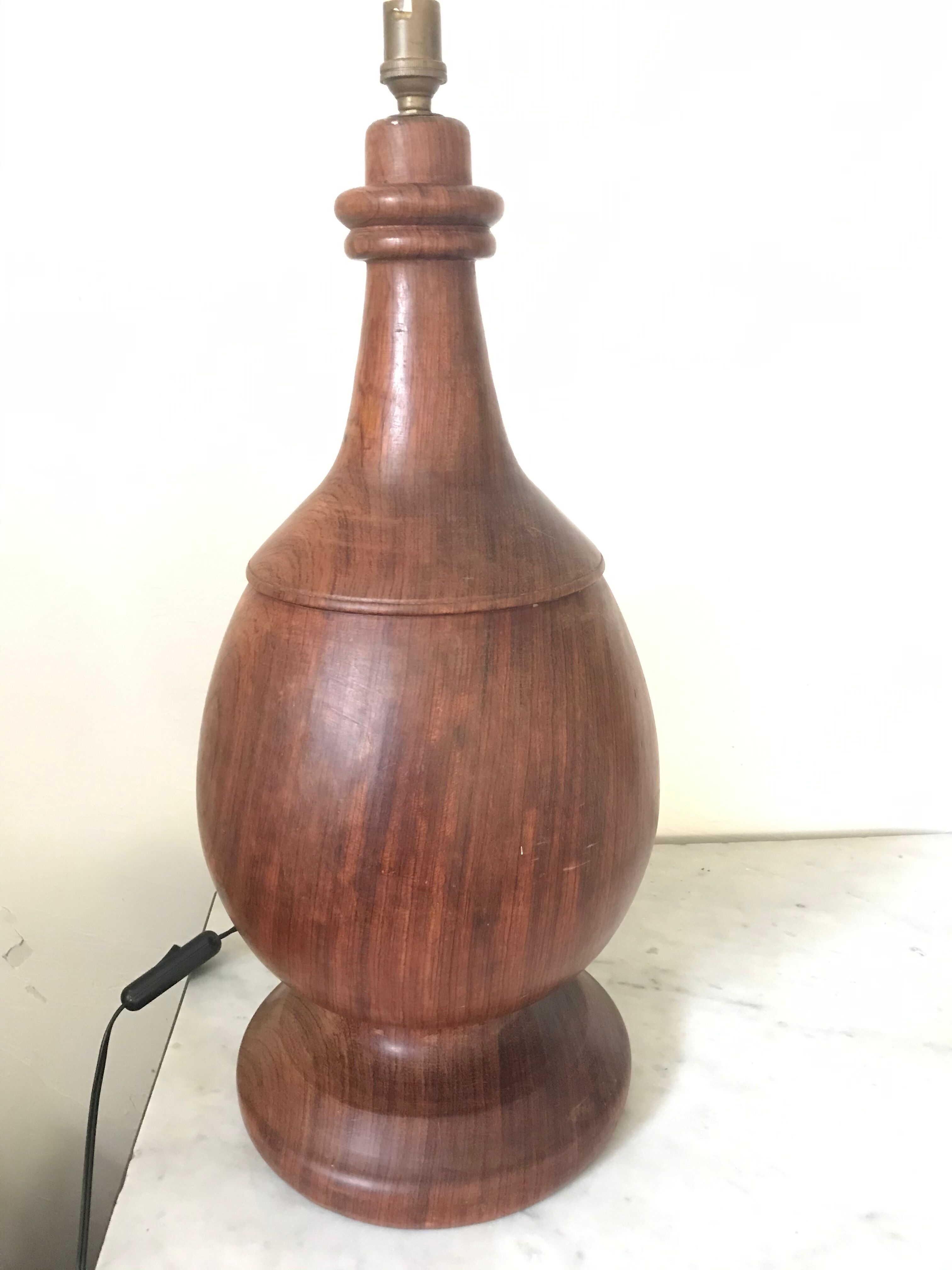 Exotic wooden lamp 48cm