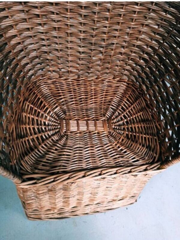 Cabine de plage osier rotin vintage fauteuil Emmanuelle
