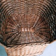 Cabine de plage osier rotin vintage fauteuil Emmanuelle