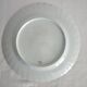 Set of 8 white twisted porcelain dinner plates Limoges Haviland
