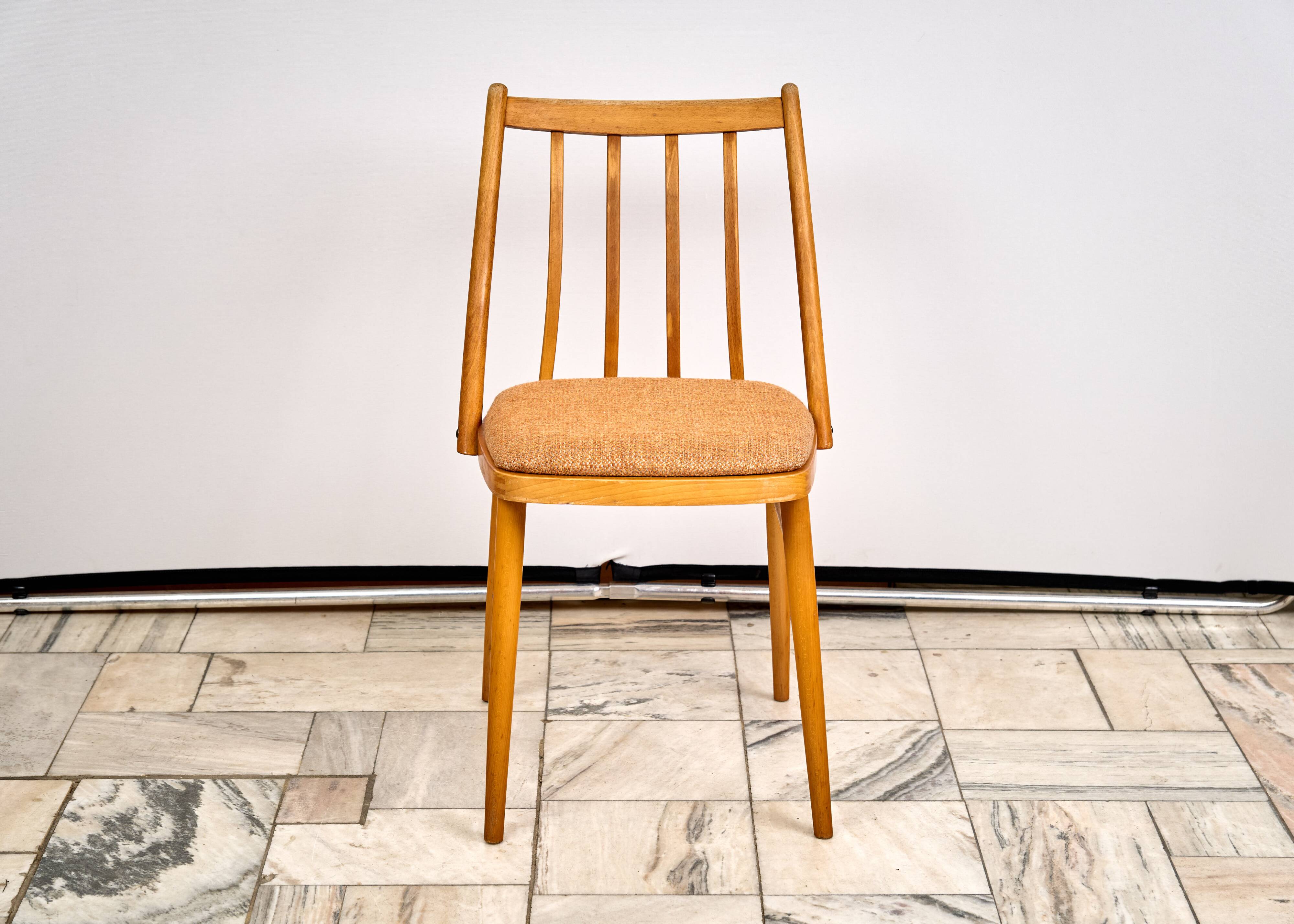 Set of 3 Dining Chairs by A. Suman, 1960s, Czechoslovakia