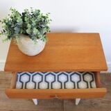 Vintage wooden bedside feet spindles