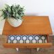 Vintage wooden bedside feet spindles