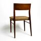 Two original 1960s Wilkhahn chairs made of walnut with wicker cane