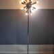 Lampadaire spoutnik 18 feux en métal chromé, interrupteur pied