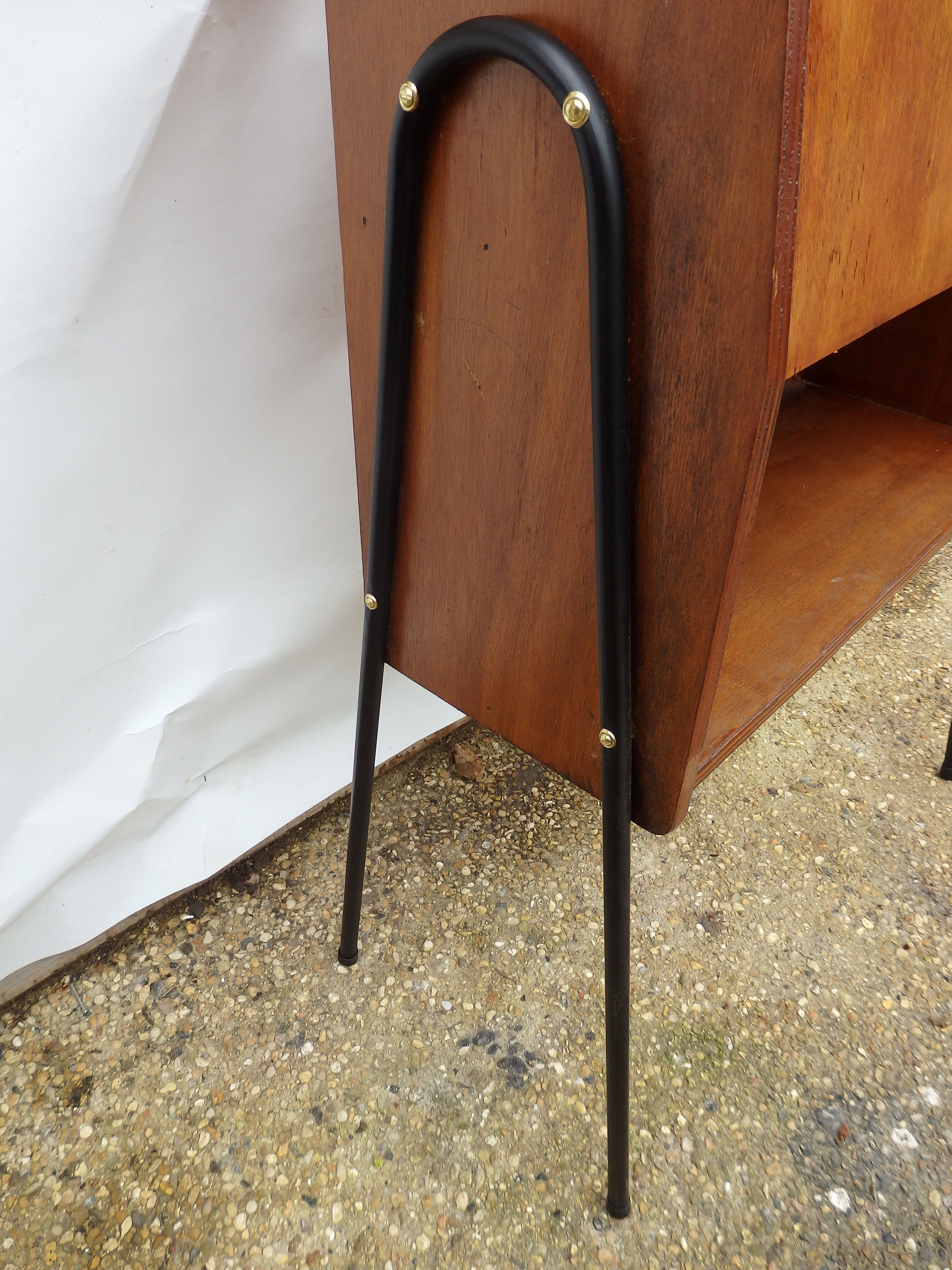 Meuble secrétaire vintage pieds compas