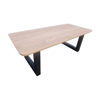 Oak Dinning table straight sides