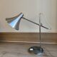 Lampe de Bureau Vintage à Bras Articulé – Métal Brossé & Chrome