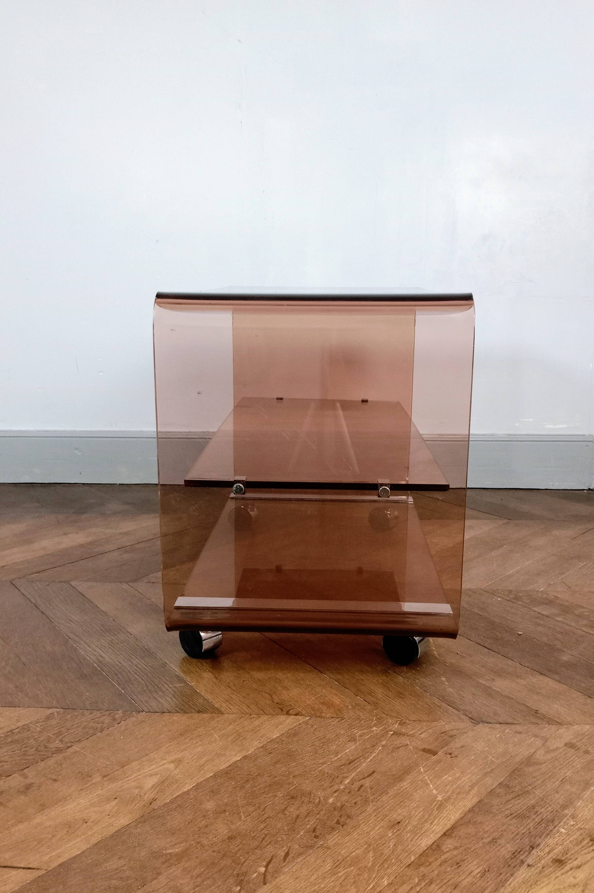 Plexiglas furniture by Michel Dumas