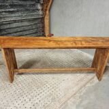 Ancien banc de table d'appoint en bois meuble TV rural 40 x 200 cm