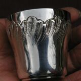 Coquetier Silver metal Ravinet d'Enfert Rinceaux louis XV style