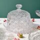 Round dish with crystal bell