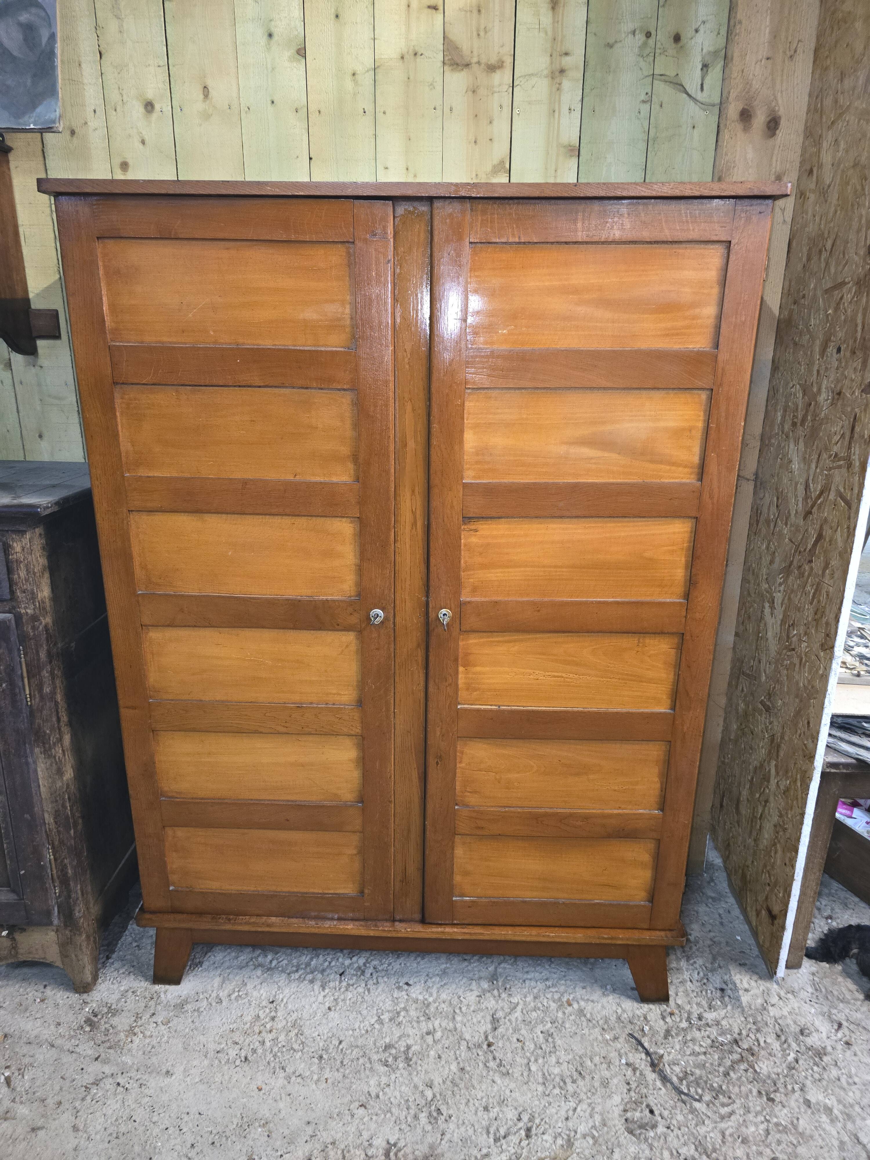 Vintage René Gabriel wardrobe with 2 doors