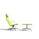 Eames EA 124 Armchair & EA 125 Ottoman for Vitra - Green Fabric