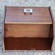 Pair of bedside tables from the 70s in rosewood stained oak veneer