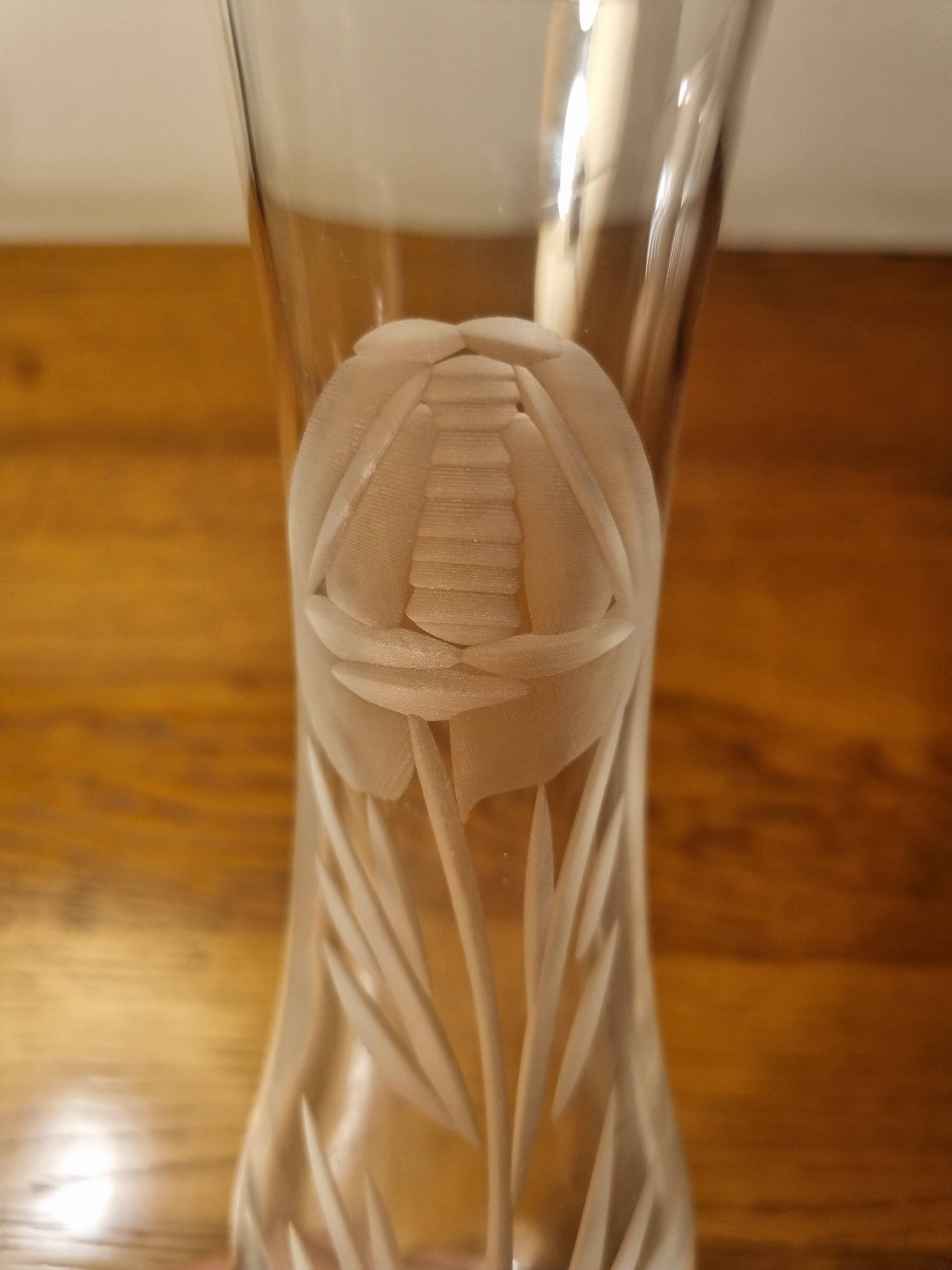 Hand-cut Baccarat crystal soliflore vase
