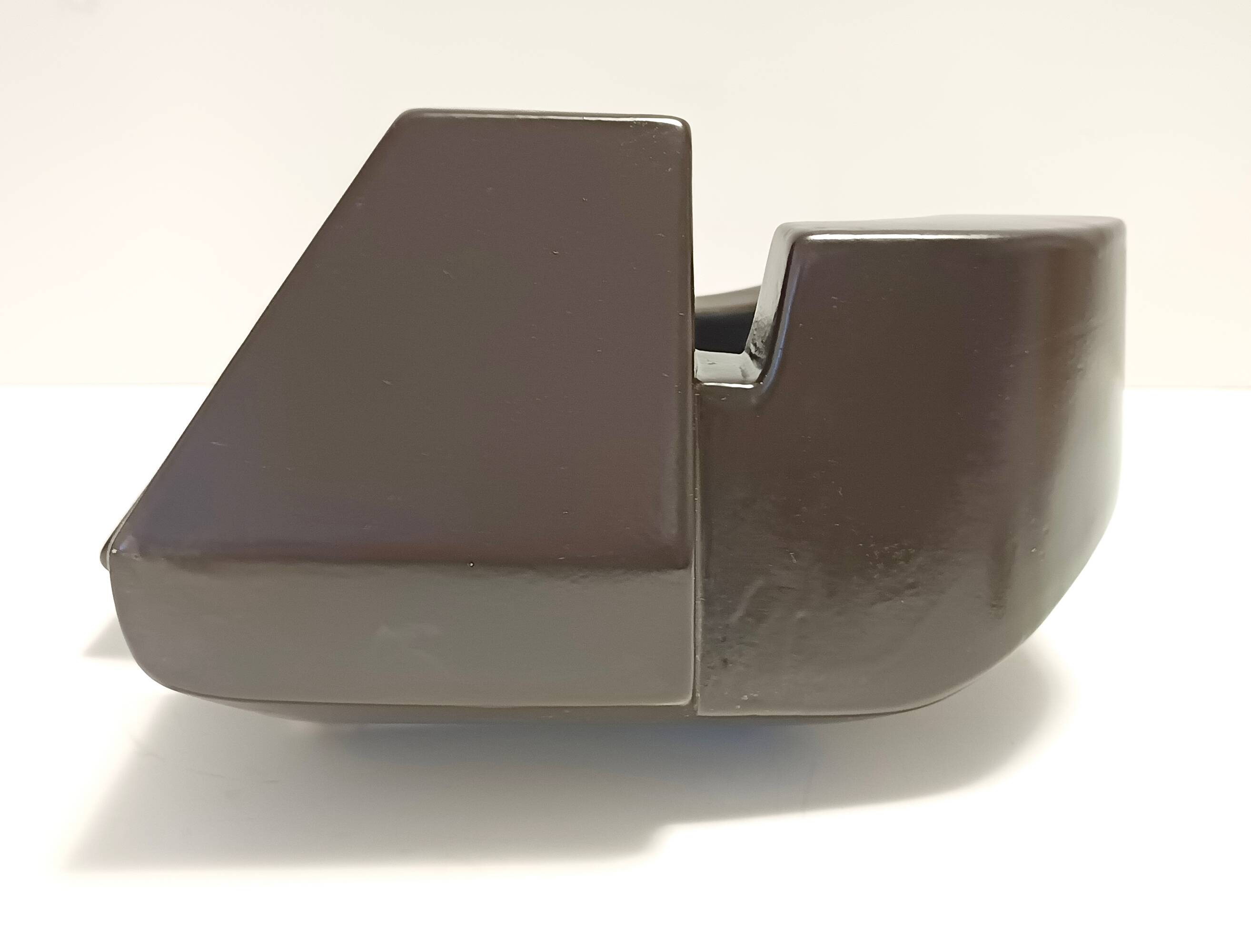 Brown Glazed Ceramic Trinket Bowl or Sculpture, Italy