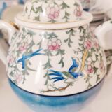 Japanese coffee set 10 cups, milk jar, sugar pot