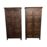 Pair of ancient liturgical cabinets