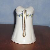 Pitcher in Limoges porcelain, barbel decoration