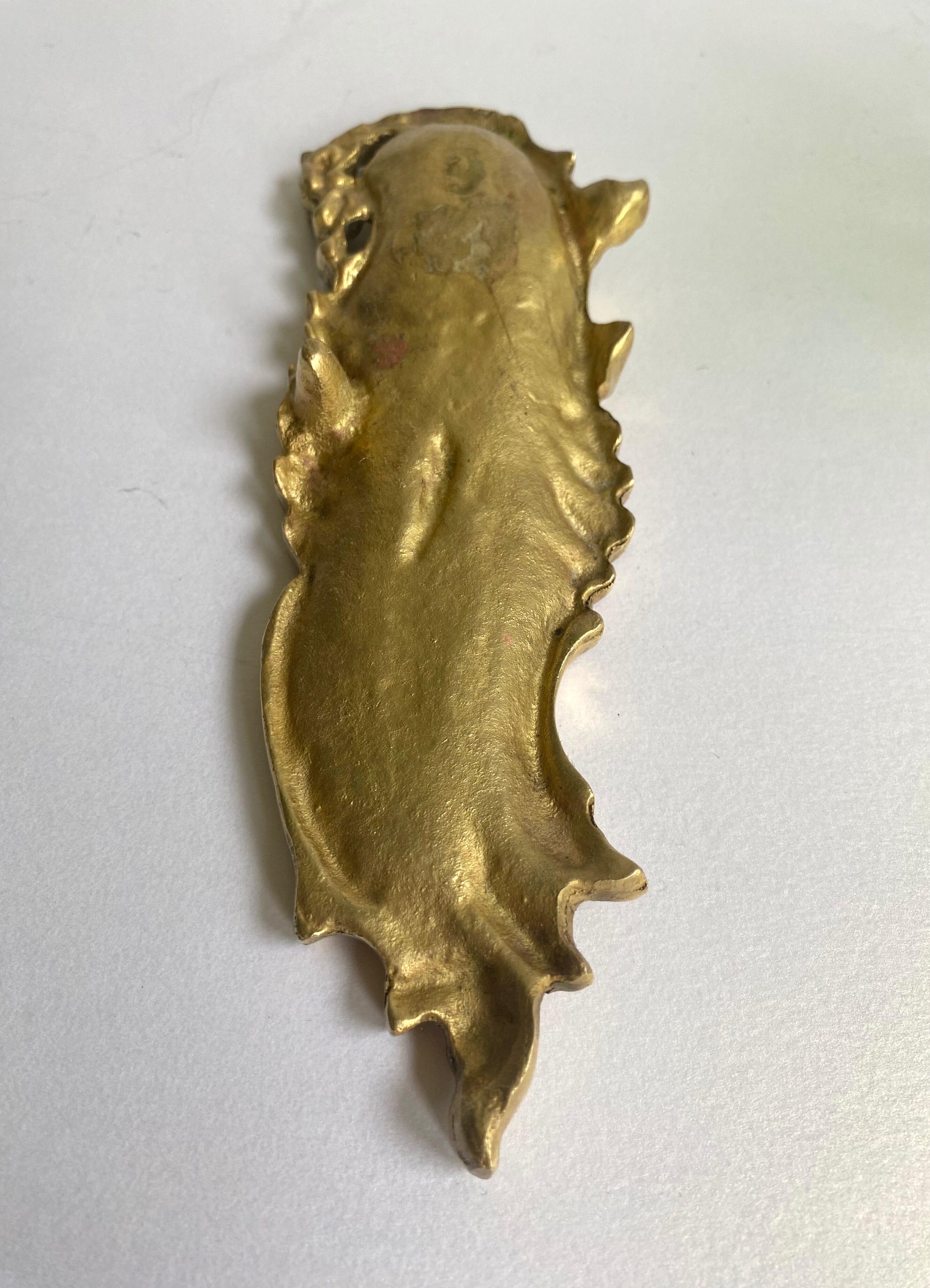 Empty brass pocket "the dragon"