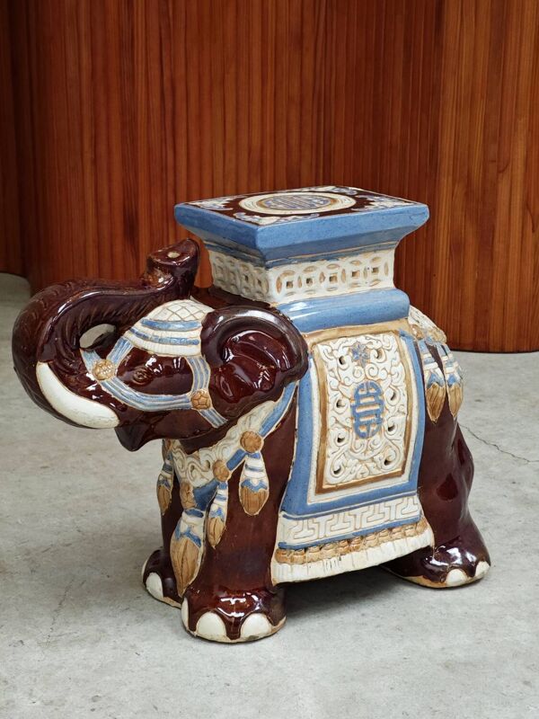 Porte plante éléphant 1980