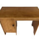 Art deco birch wood compact desk 1960