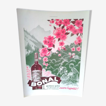 Publicité Bonal ouvre l'appétit revue d'époque Illustration année 30