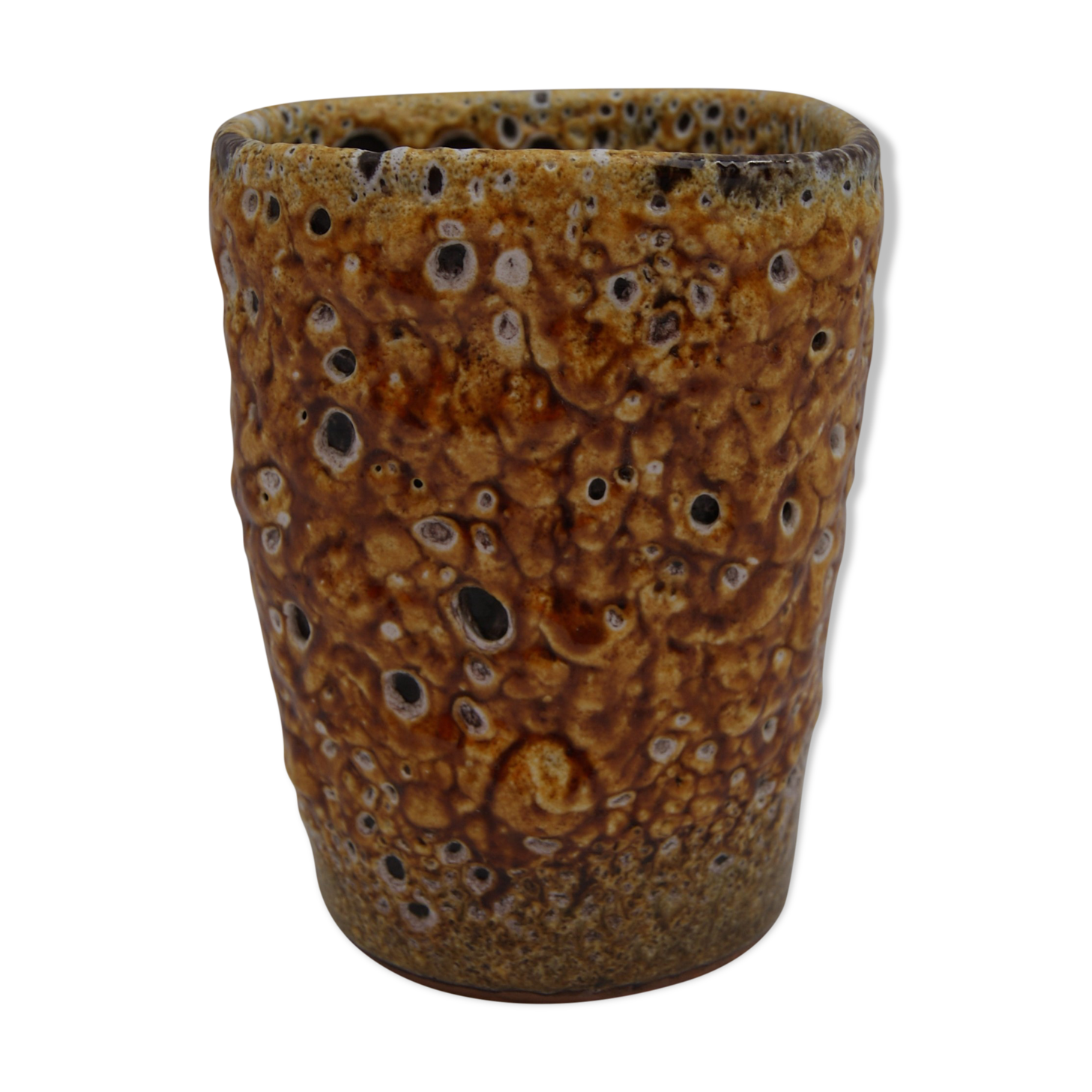 Vintage Honey Emaux Vase