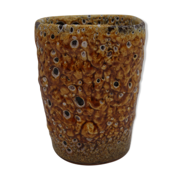 Vintage Honey Emaux Vase