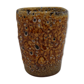 Vintage Honey Emaux Vase