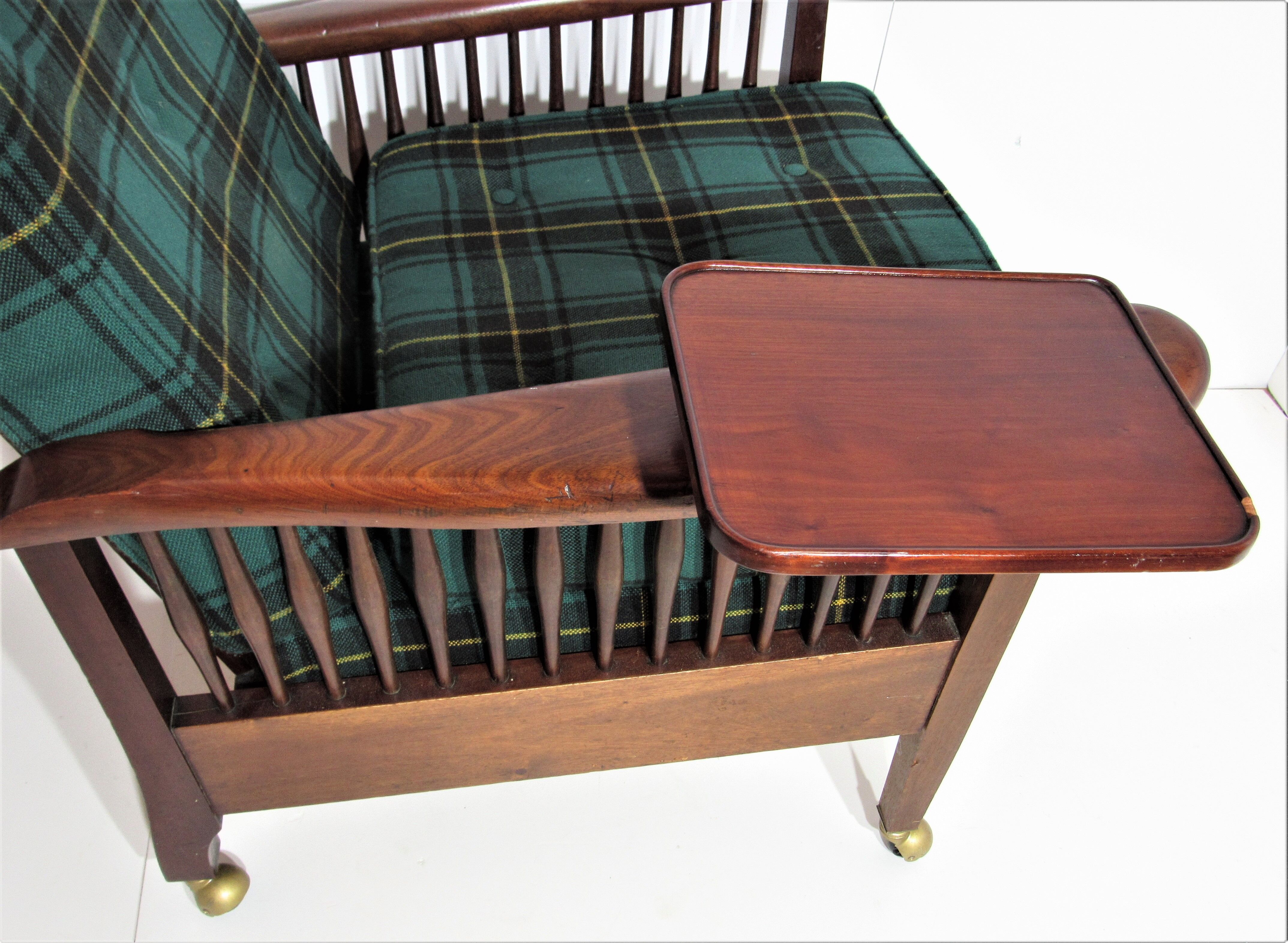 English Green Morris Chair - Arts and Crafts