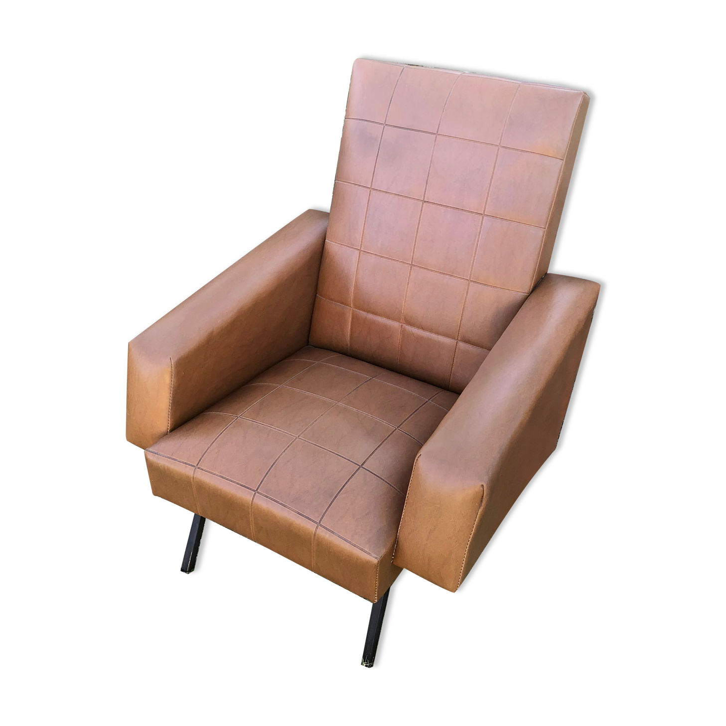 Vintage skaï armchair