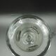 Early 20th century Bohemian vase in engraved crystal with castle and deer motifs