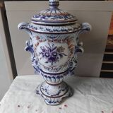 Hand painted ceramic pot