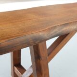 Massive oak bench published by Aranjou 1970