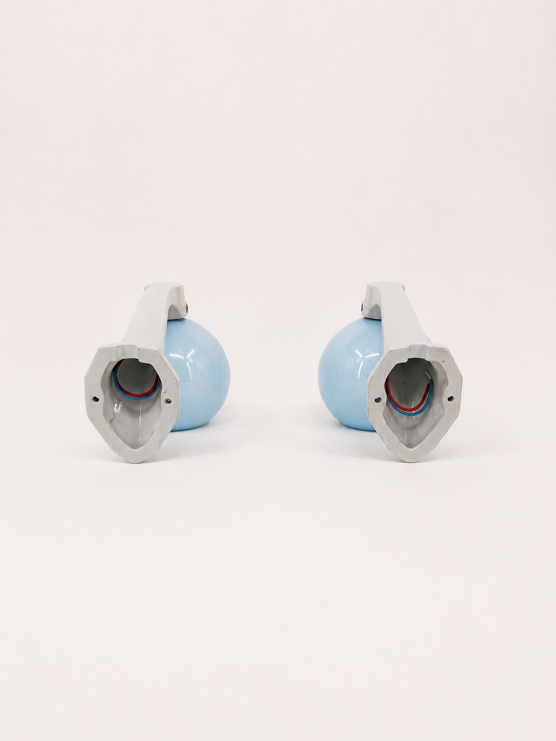Art Deco porcelain wall lights