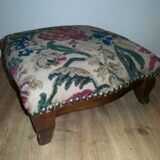 Rare et Ancien Repose-Pieds Tapissier Baroque Style Louis XV