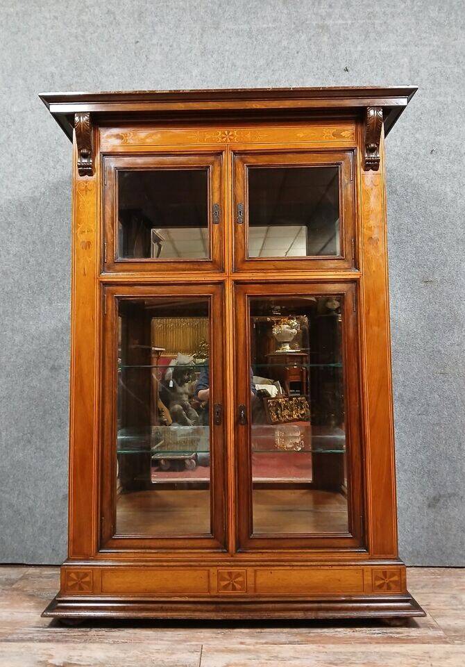 Mercier and Chaleyssin in Lyon: library stamped Napoleon III period in marquetry