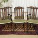 Suite de 4 chaises et 2 fauteuils anglais en acajou de la marque GPlan
