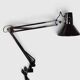 Black articulated architect lamp Mathias SA, industrial style – 1980s