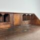 Slant-front desk, chest of drawers, English George III writing desk in oak - 19th century