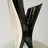 Sculptural tripod vase Verceram – Iridescent glazed ceramic – 1950s–60s